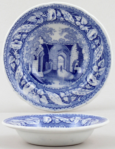 Toy Soup Plate Kenelworth Priory c1825